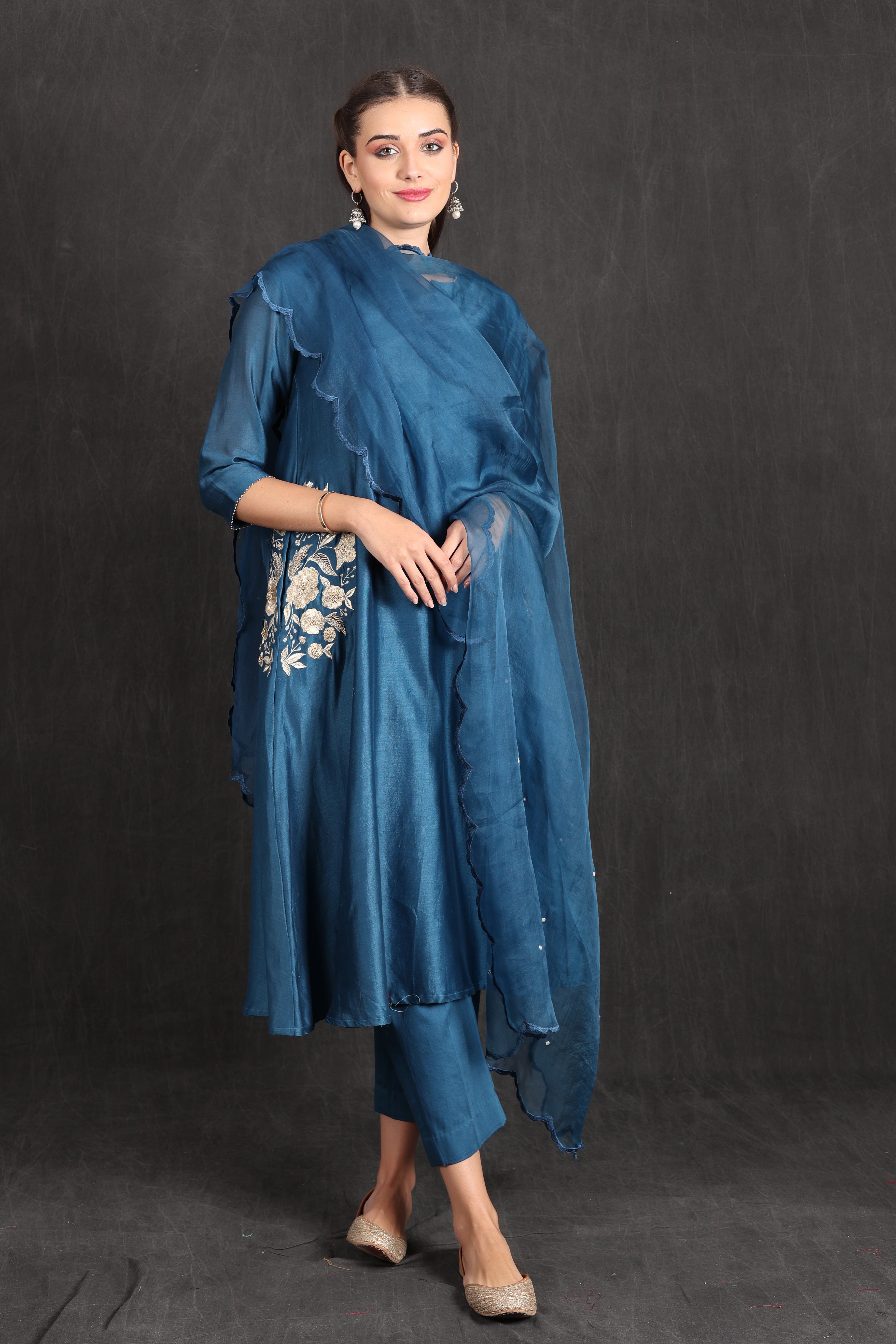 RABIYA - Blue Kurta Set
