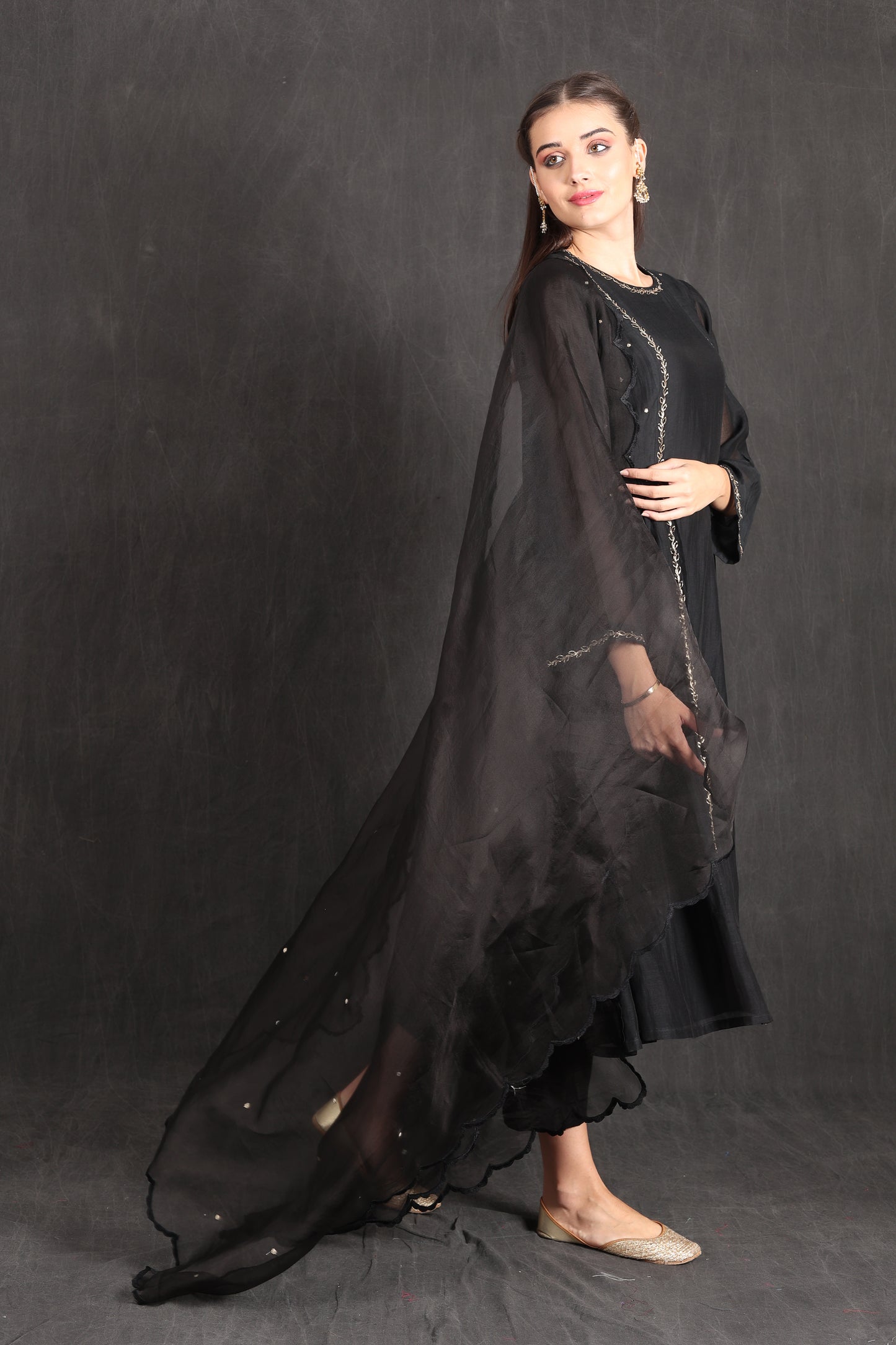 AMINA - BLACK Kurta Set