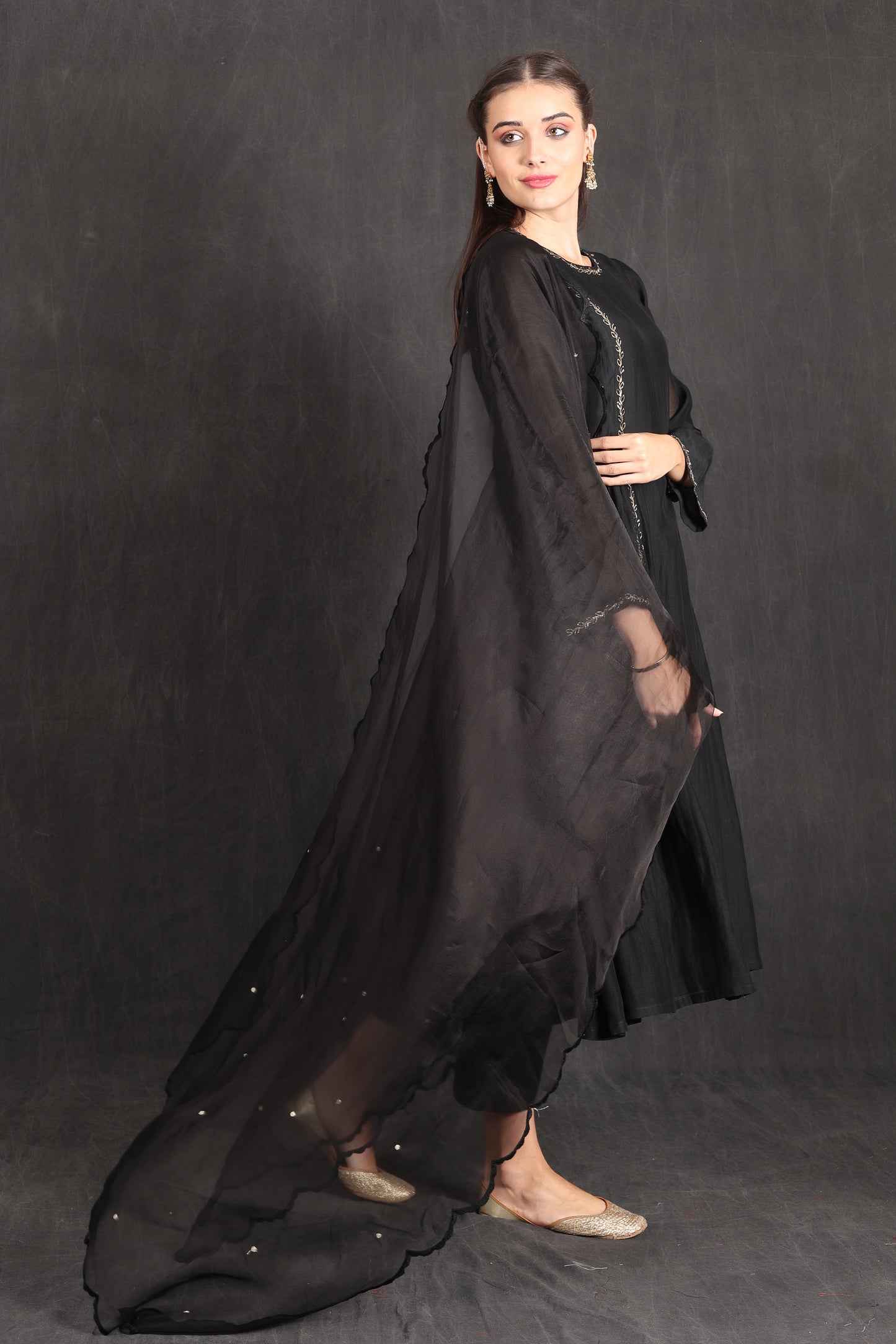 AMINA - BLACK Kurta Set