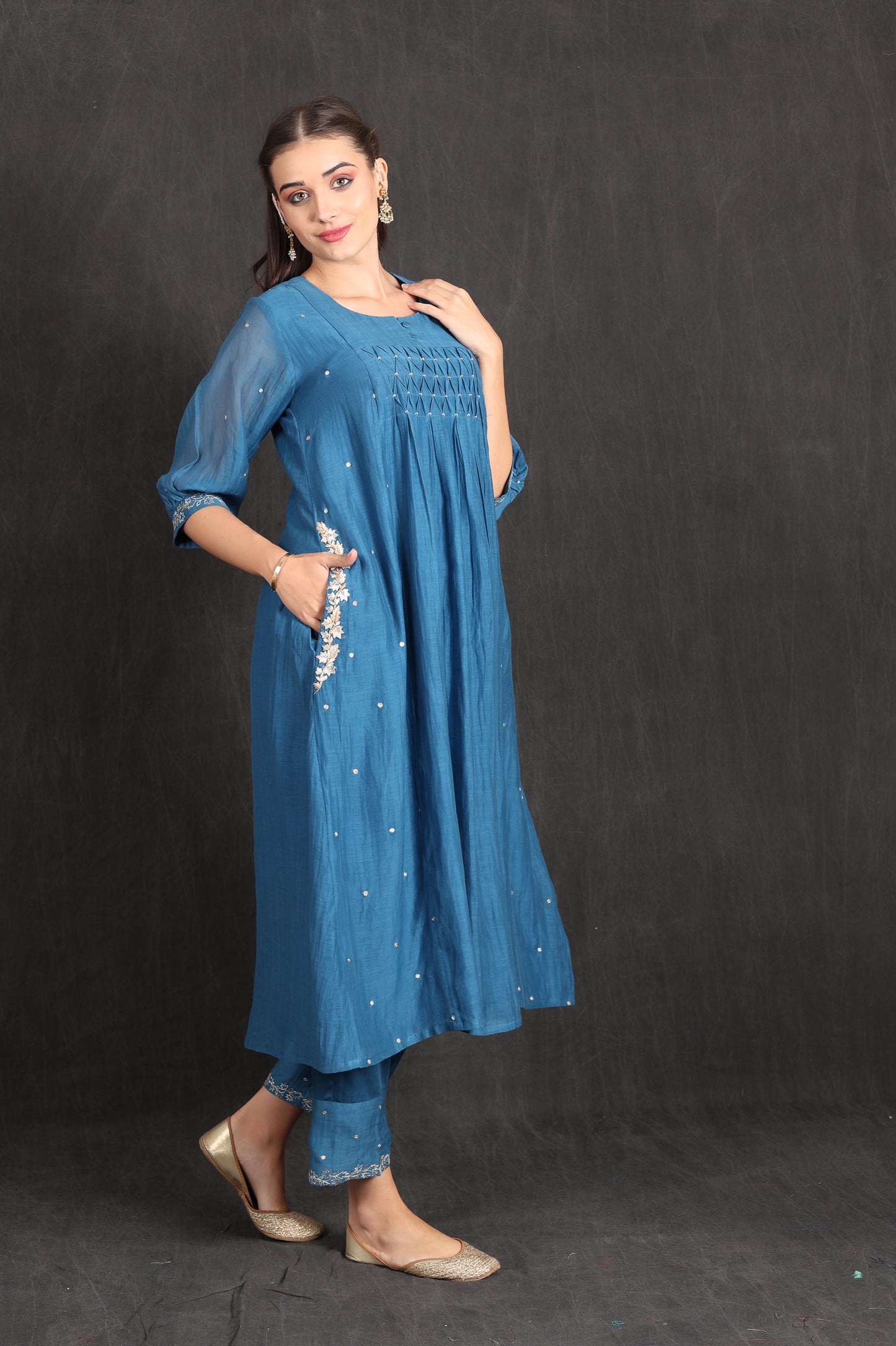 RANIA - Blue Kurta Set