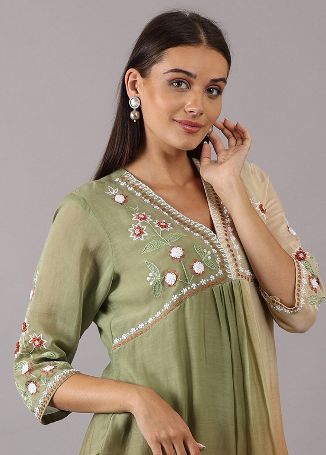 GULAB - Earthy Ombre Kurta Set