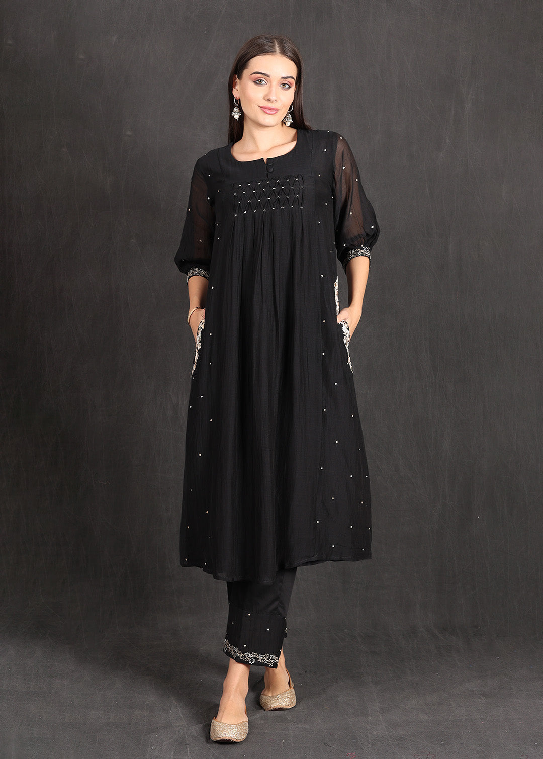 RANIA - Black Kurta Set