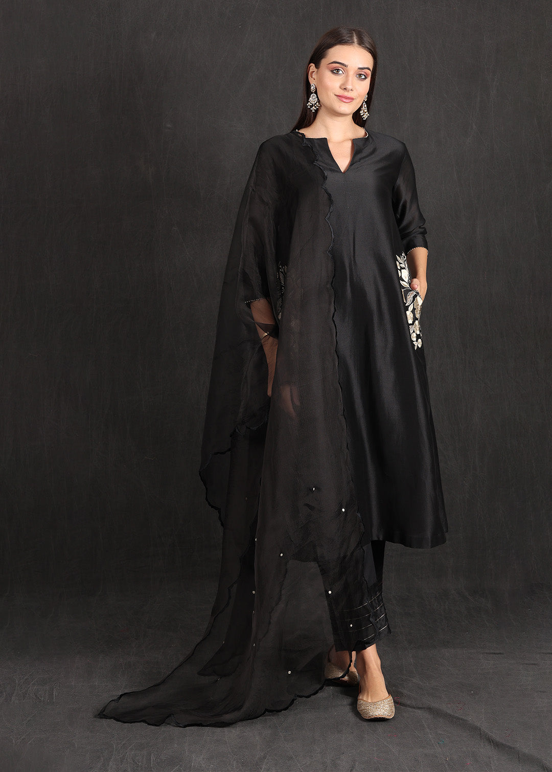 RABIYA - Black Kurta Set