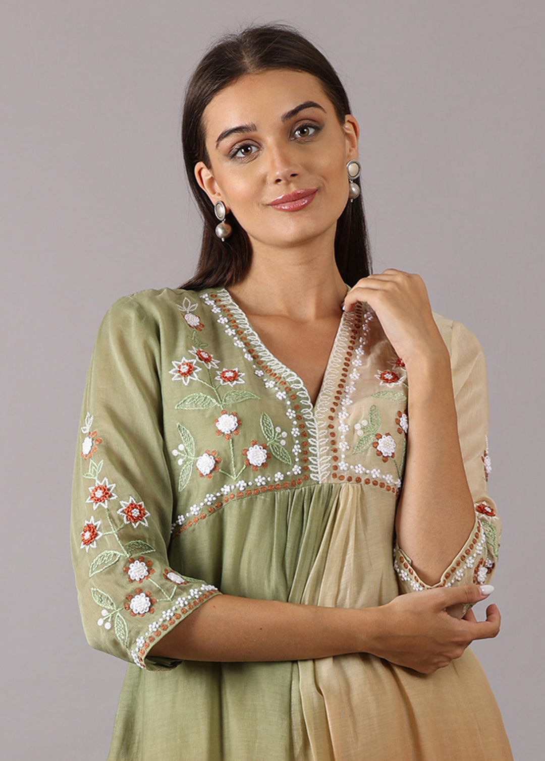 GULAB - Earthy Ombre Kurta Set