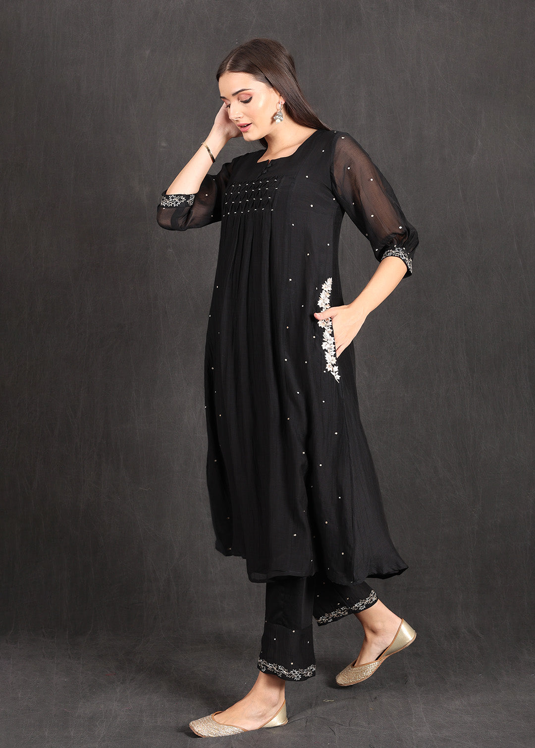 RANIA - Black Kurta Set