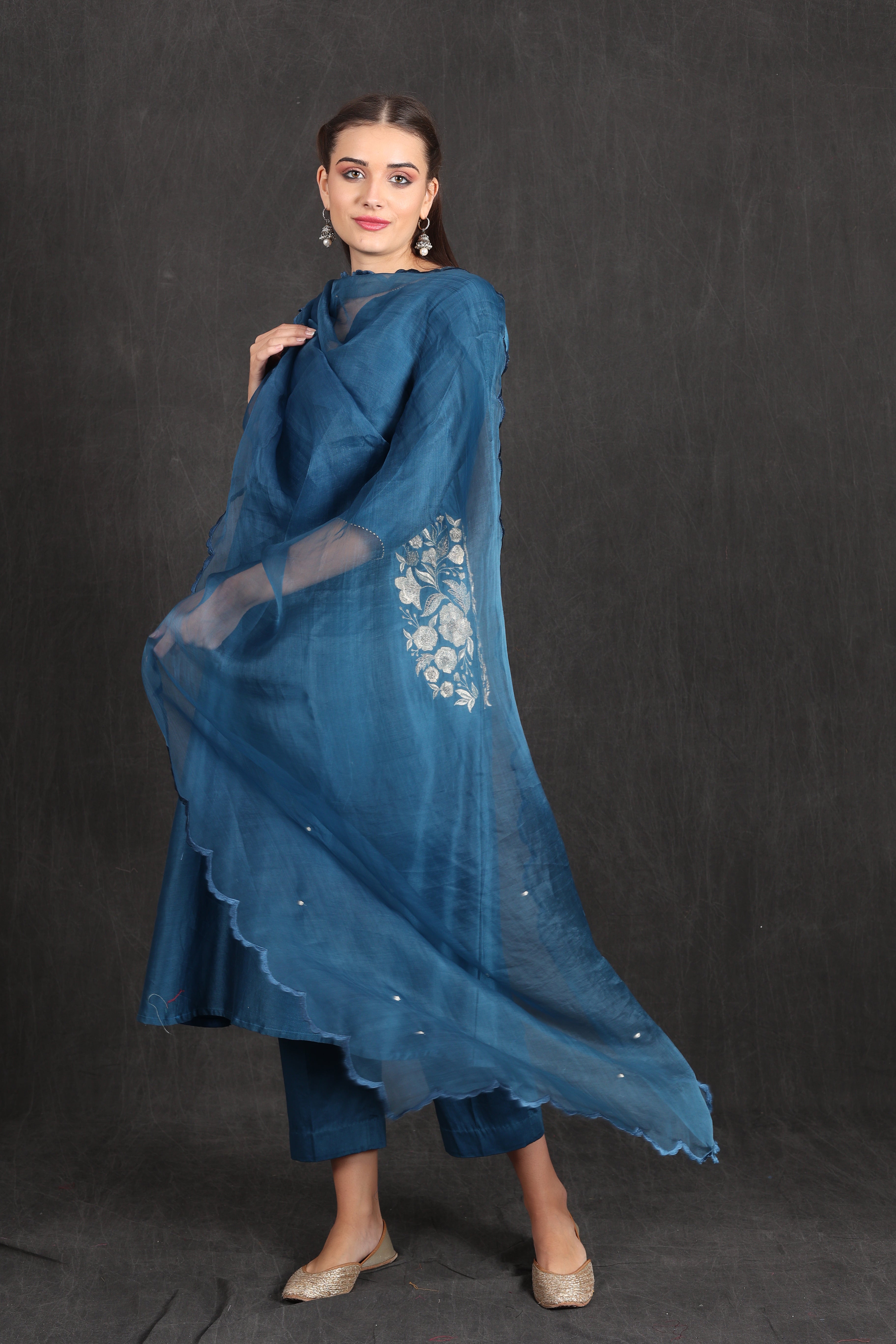 RABIYA - Blue Kurta Set