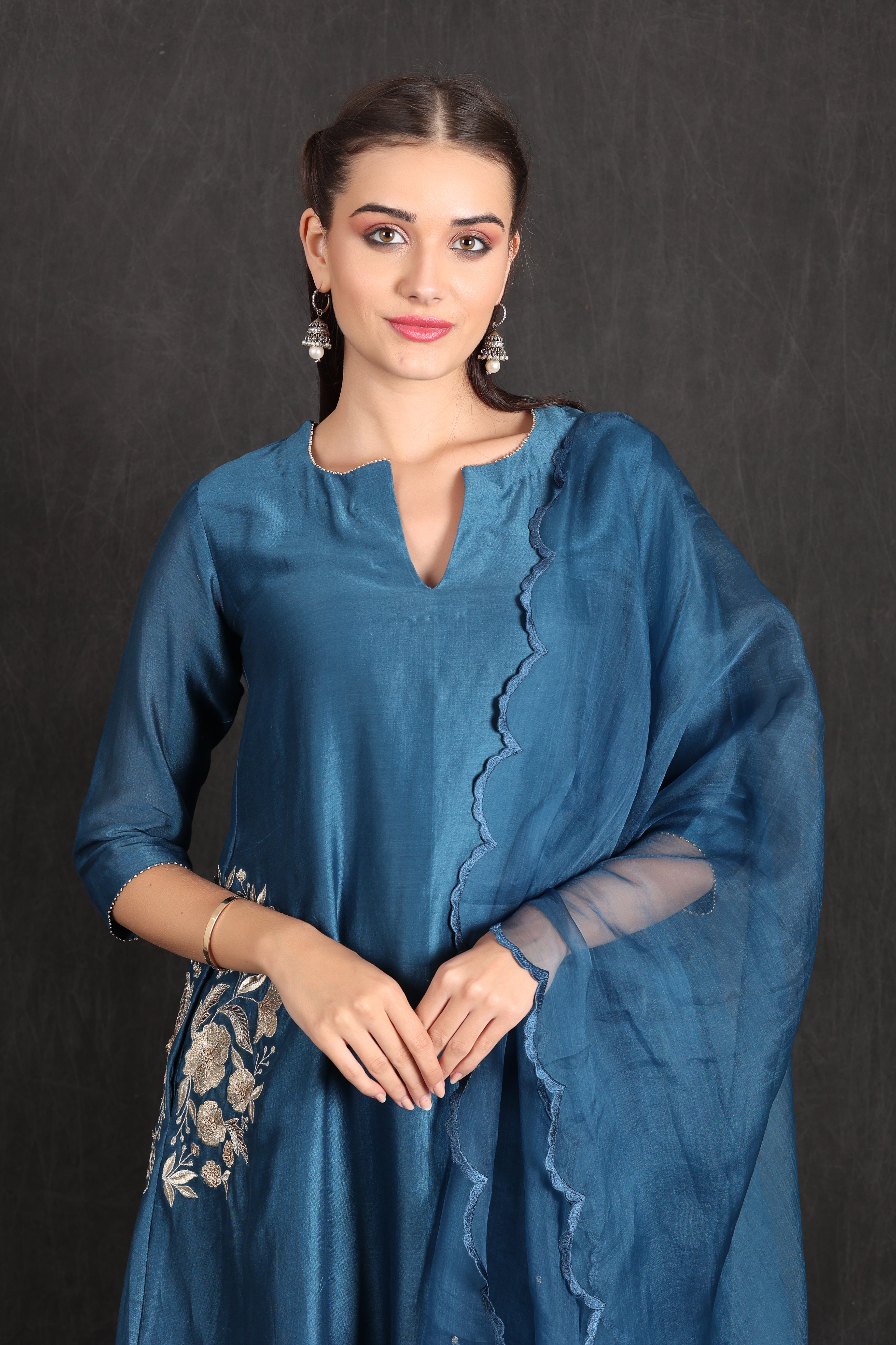 RABIYA - Blue Kurta Set