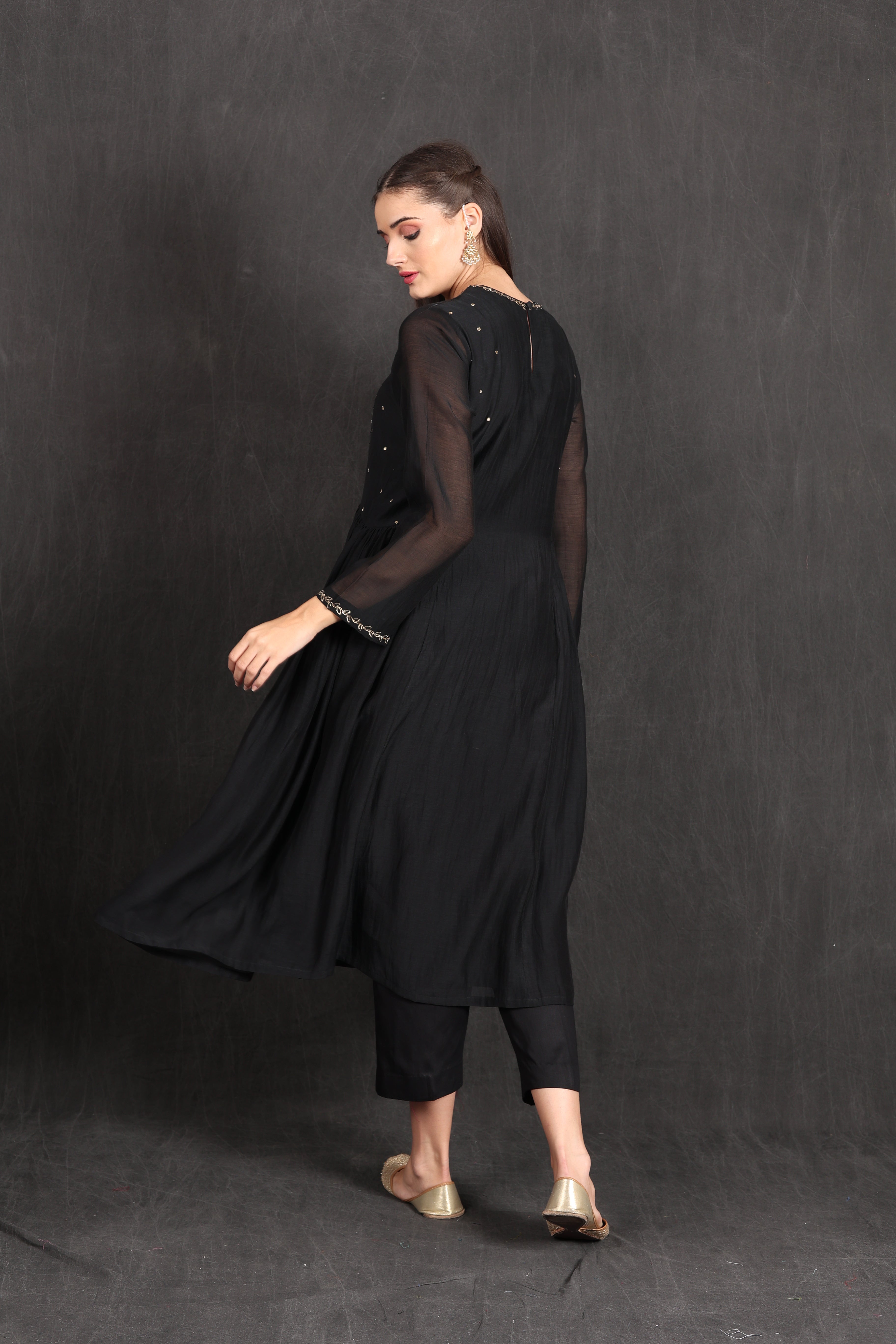 AMINA - BLACK Kurta Set
