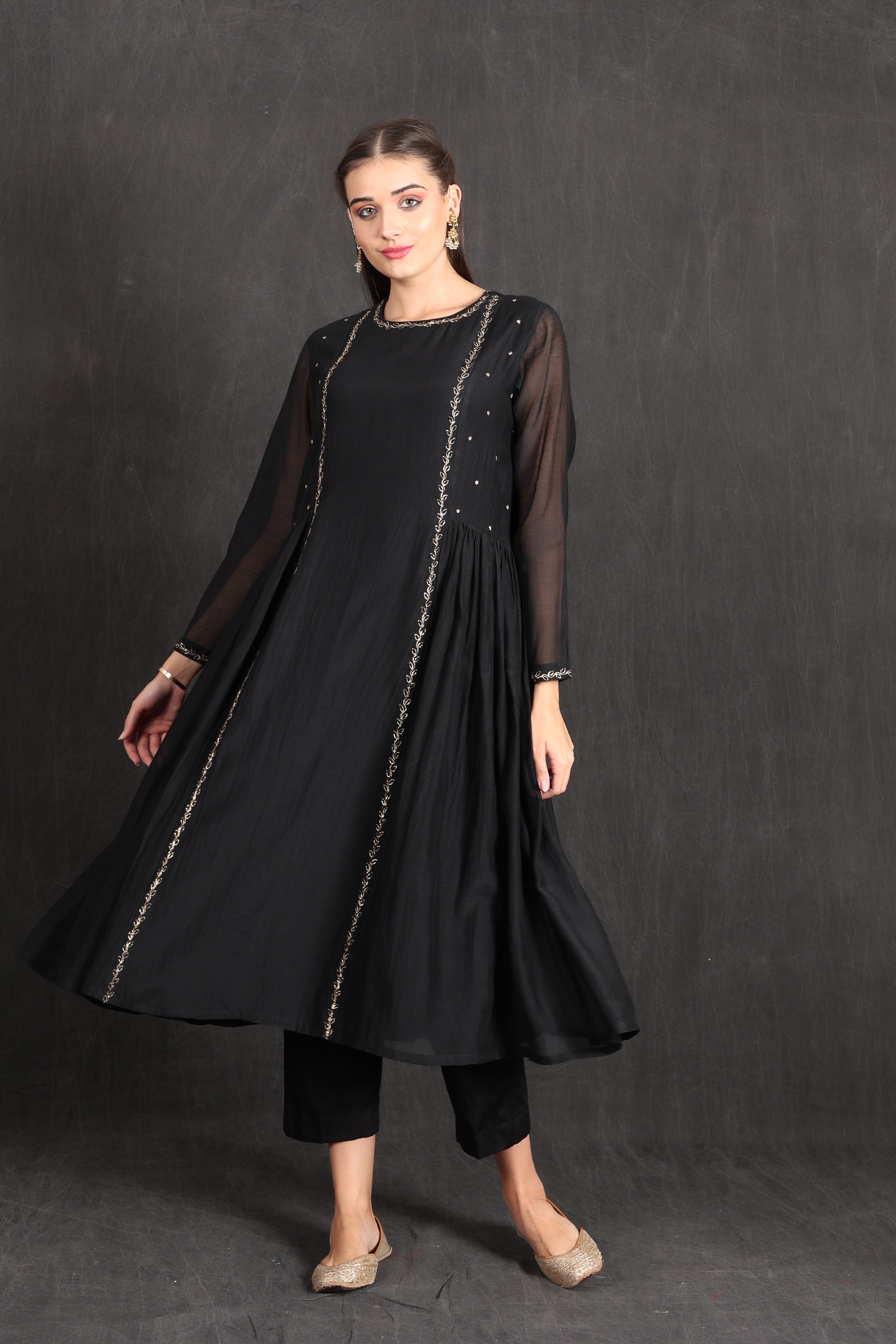 AMINA - BLACK Kurta Set