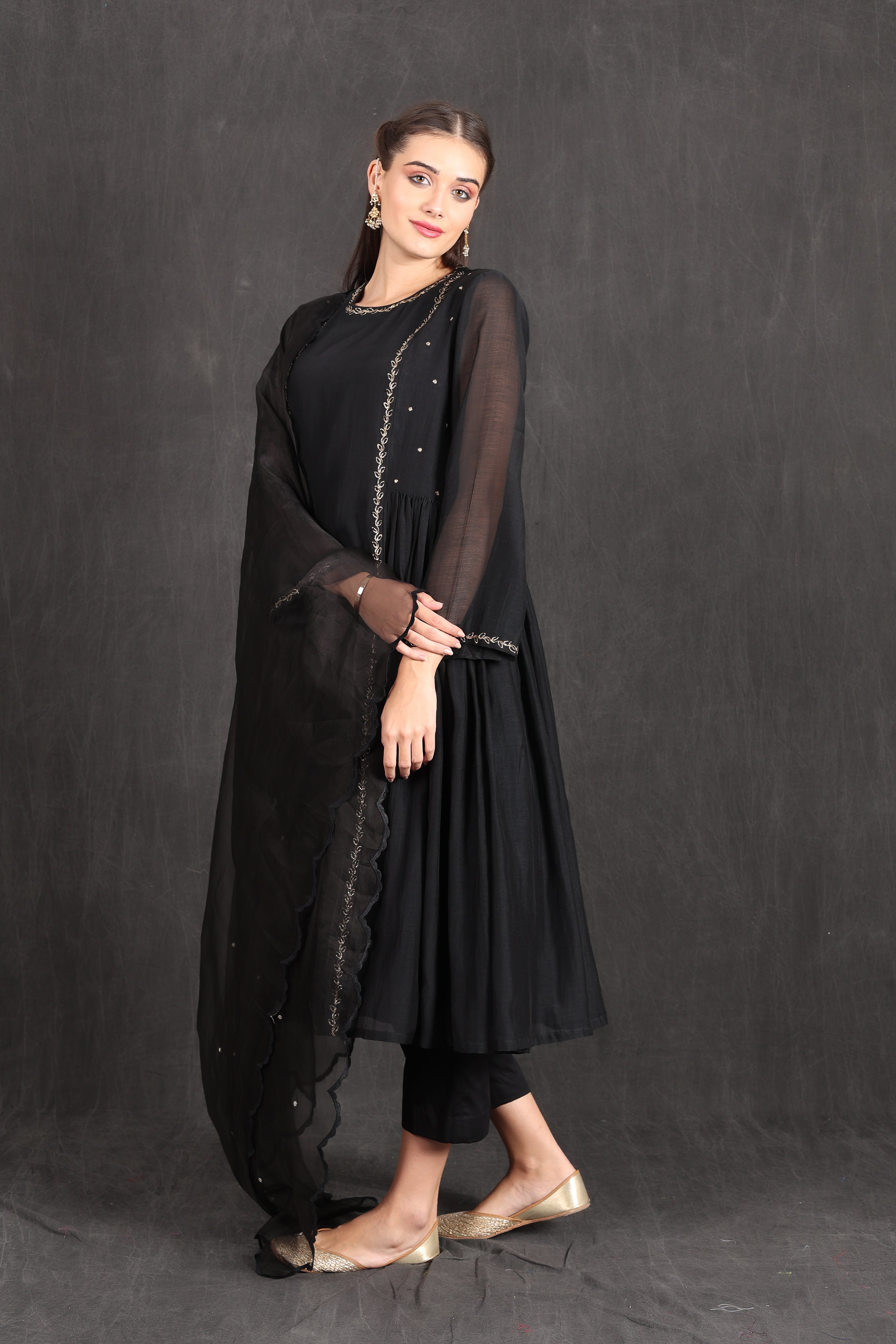 AMINA - BLACK Kurta Set
