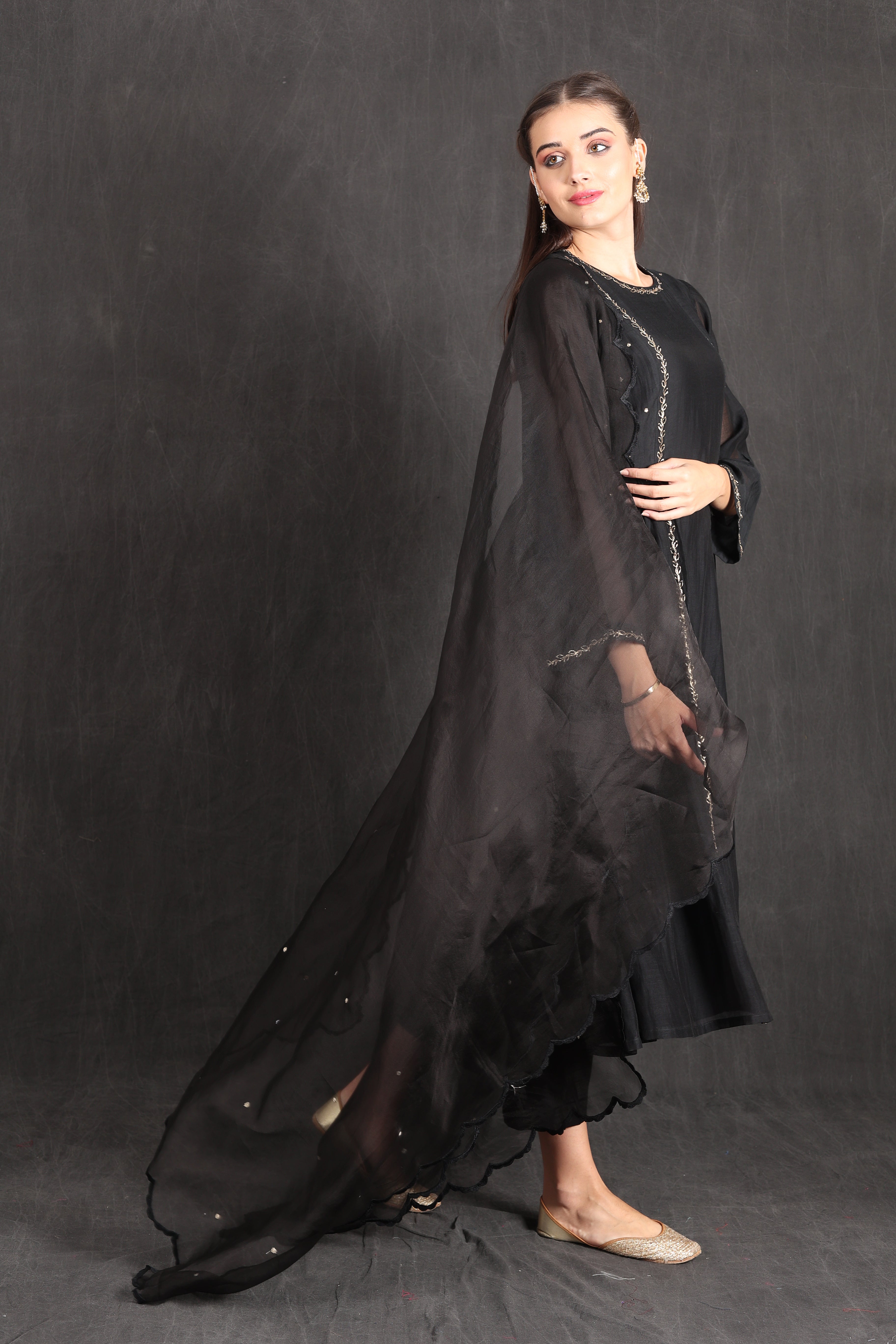 AMINA - BLACK Kurta Set