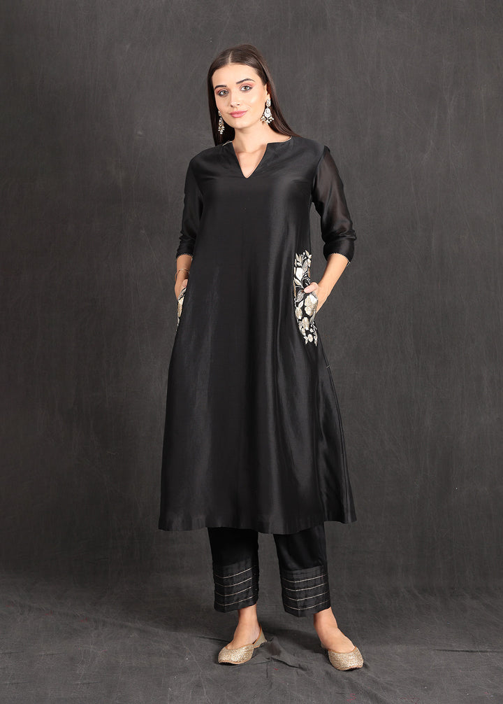 RABIYA - Black Kurta Set