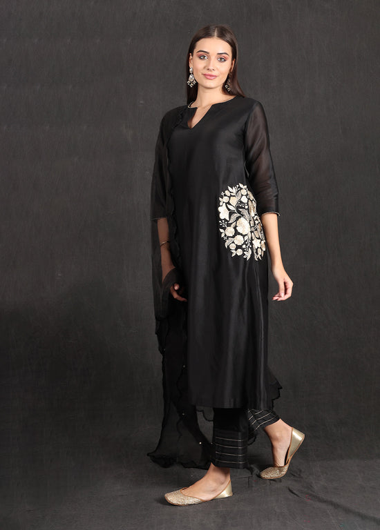 RABIYA - Black Kurta Set