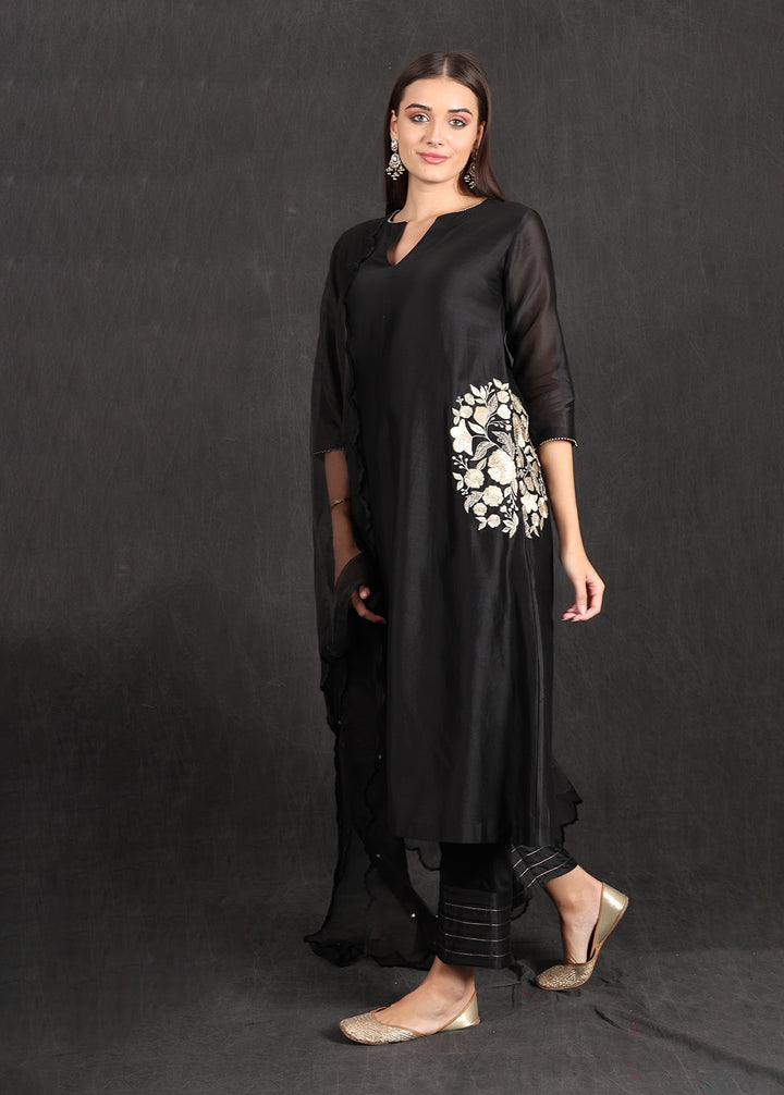 RABIYA - Black Kurta Set