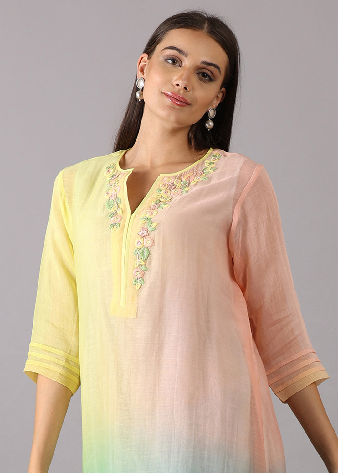 GENDA - Ombre Multi Shade Kurta Set