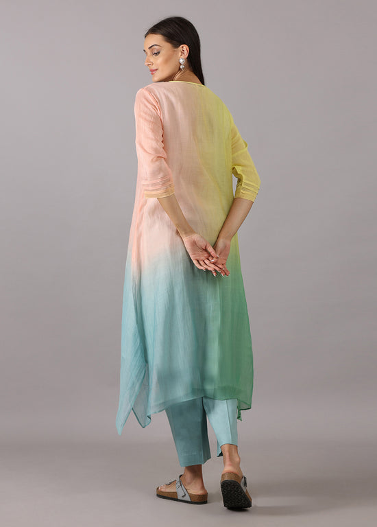 GENDA - Ombre Multi Shade Kurta Set