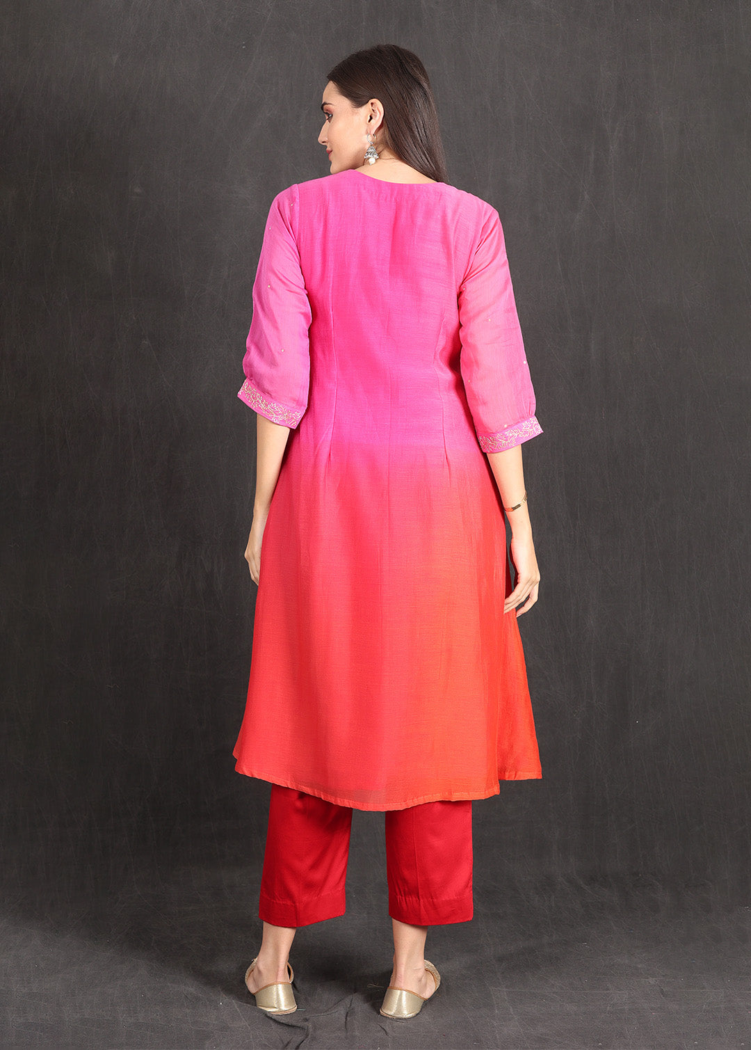 RANIA - Pink Ombre Kurta Set